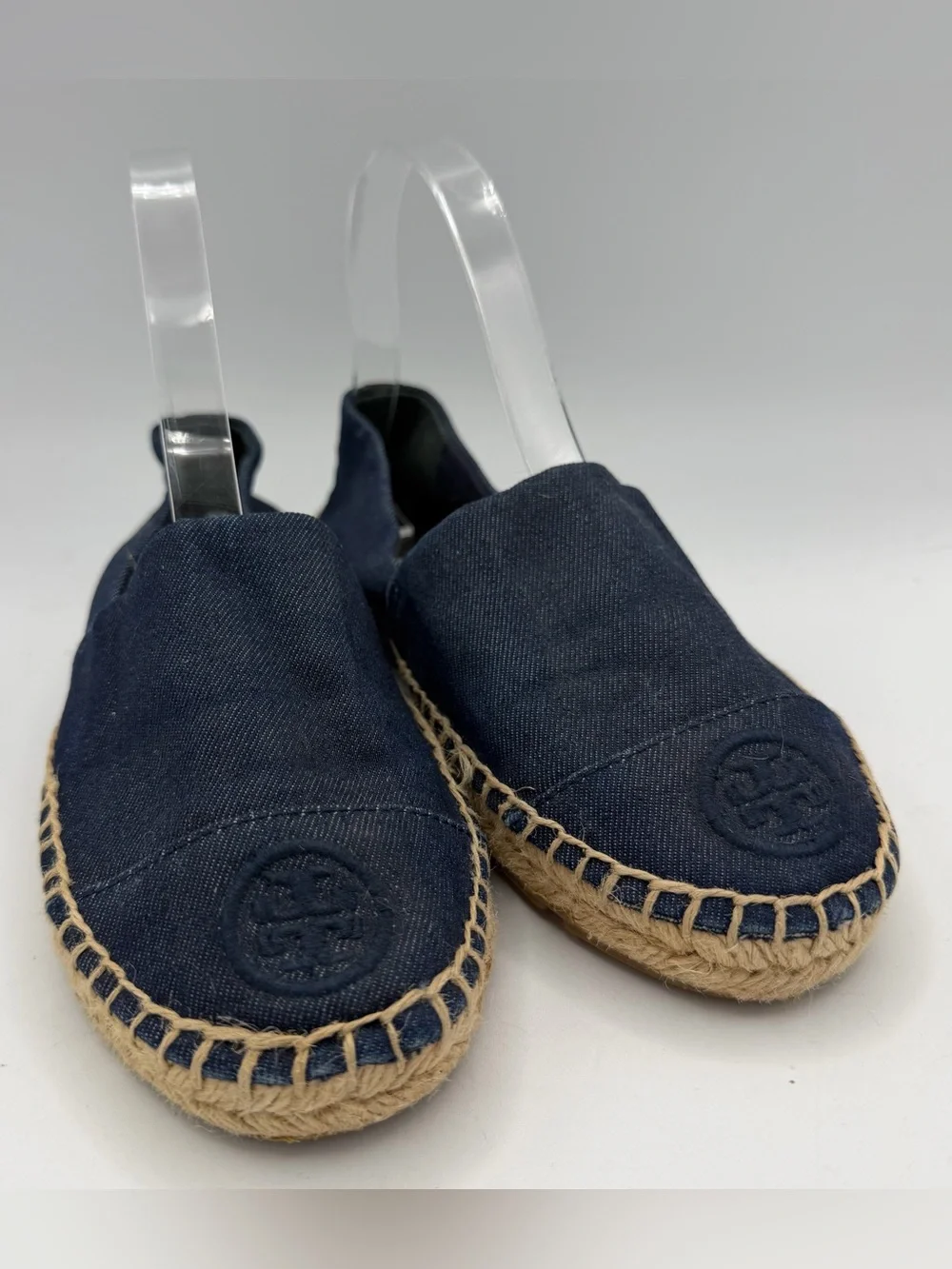 Tory Burch Denim Slip On Espadrilles size 7.5